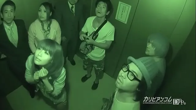 Emergency stop! Closed room elevator gangbang 1