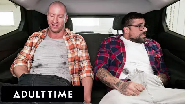 ADULT TIME - Buddies Alex & Cam Crawford Fix Car Then Jerk Off In The Backseat Before Road Trip