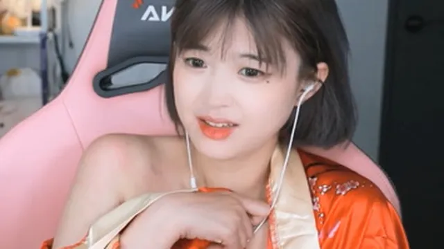 스트리머 문월 투명한 브라패치로 꼭지 다비침