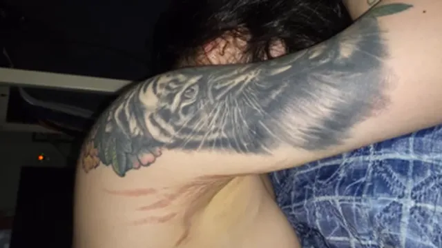술찡긴 헌팅녀 똥구멍 털기