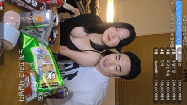 비제이 오잽이 즉석에서 섭외한 육덕녀 유두노출