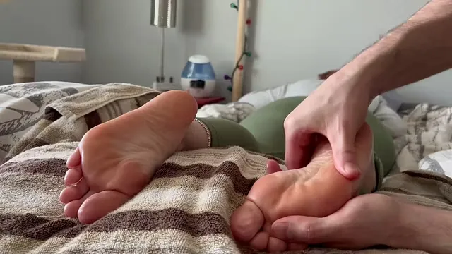 Step Mom’s Soft Creamy Soles Waiting for a Massage When Dad’s Not Home
