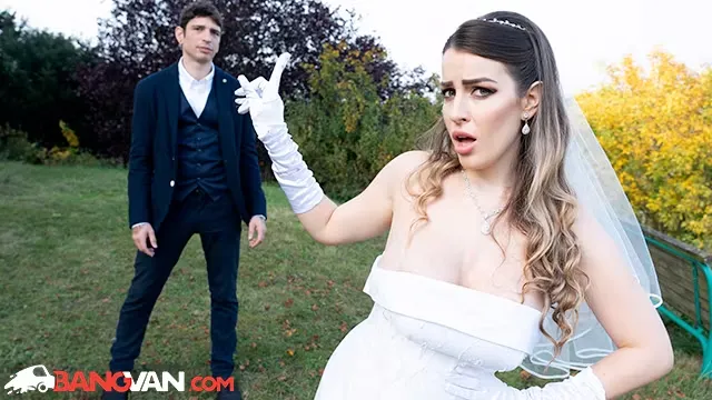 BangVan - Runaway Bride in Weddting Dress Marica Chanelle got Cheated and Seeks Payback!