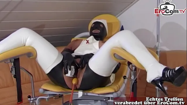 German BDSM Domina at fetish meeting with users