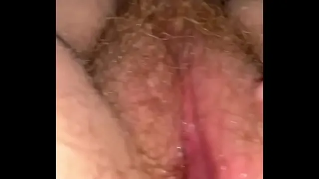 CUM ON HAIRY PUSSY