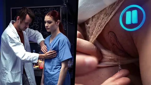 18 Yo Teen Matty Mila Perez Pranked by Her Boss - Coworker Babe Frozen In Time