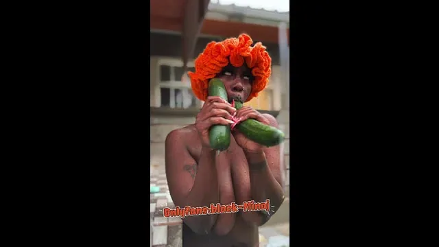 In the village planting cucumbers but I ended up planting inside my womb 😌