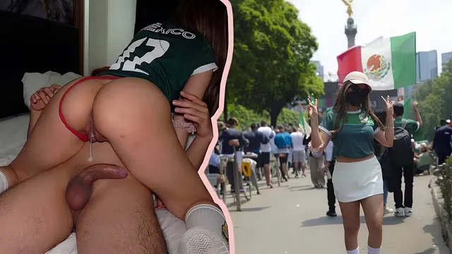 Amateur INFLUENCER with FAN FOR MONEY in the BOX vs MEXICO!! Cumming Inside Her Vagina at the World Cup!!