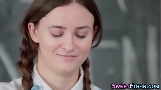 Uniform clad teen sucking