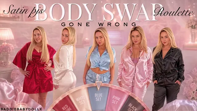 body swap satin pjs roulette gone wrong