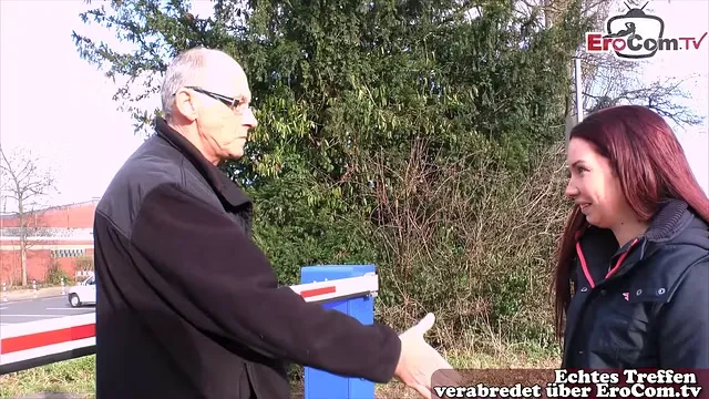 Ugly old man seeks German teen 18 and fucks her