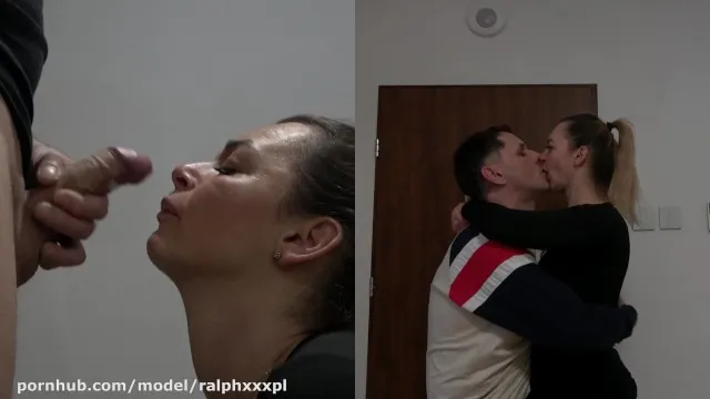 Lucky Cucky : A kiss with my husband after a hard day at work